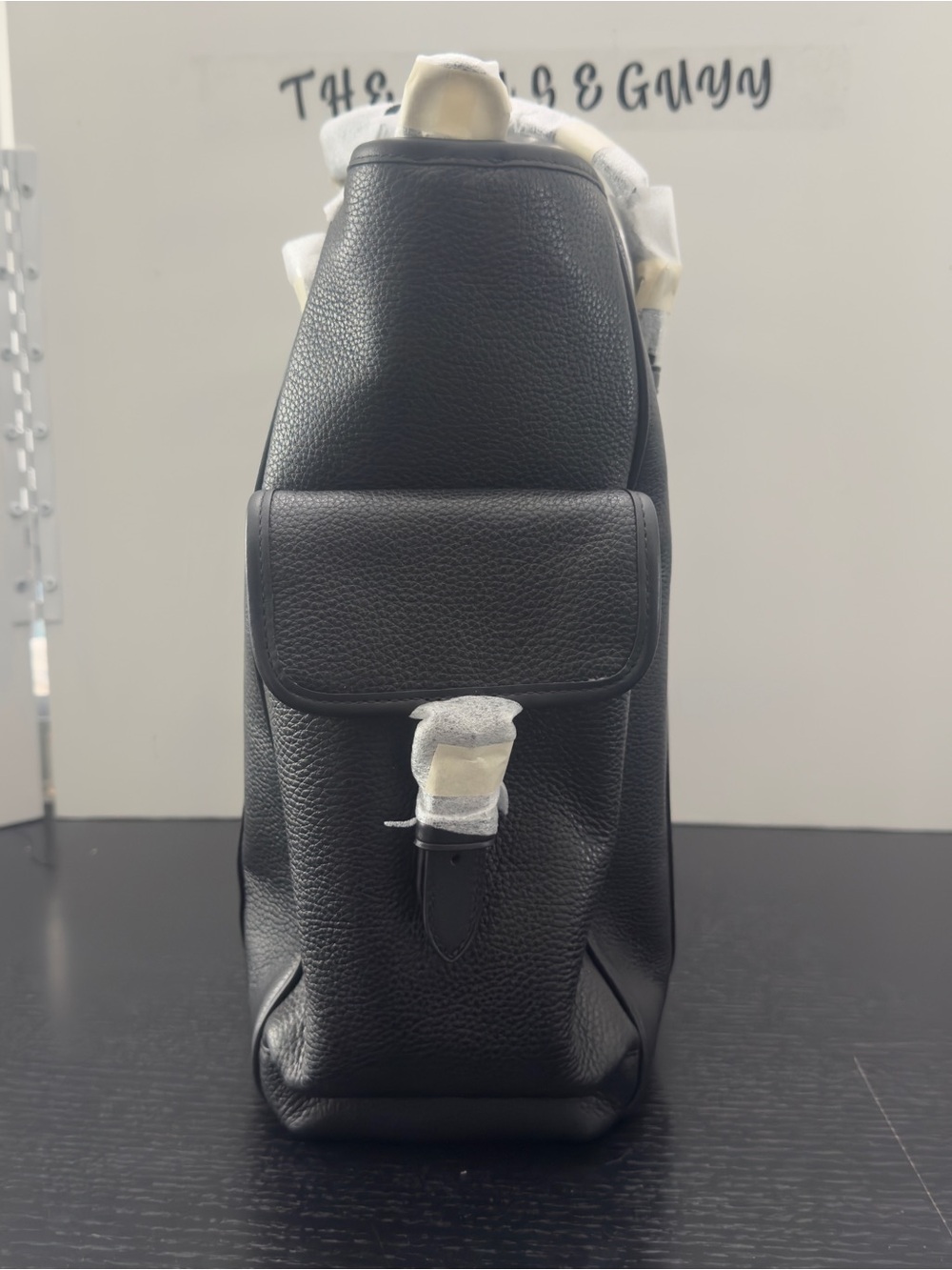 Coach Sprint Tote Crossbody Bag Black Pebble Leather CR324 - Pristine - Picture 4 of 14